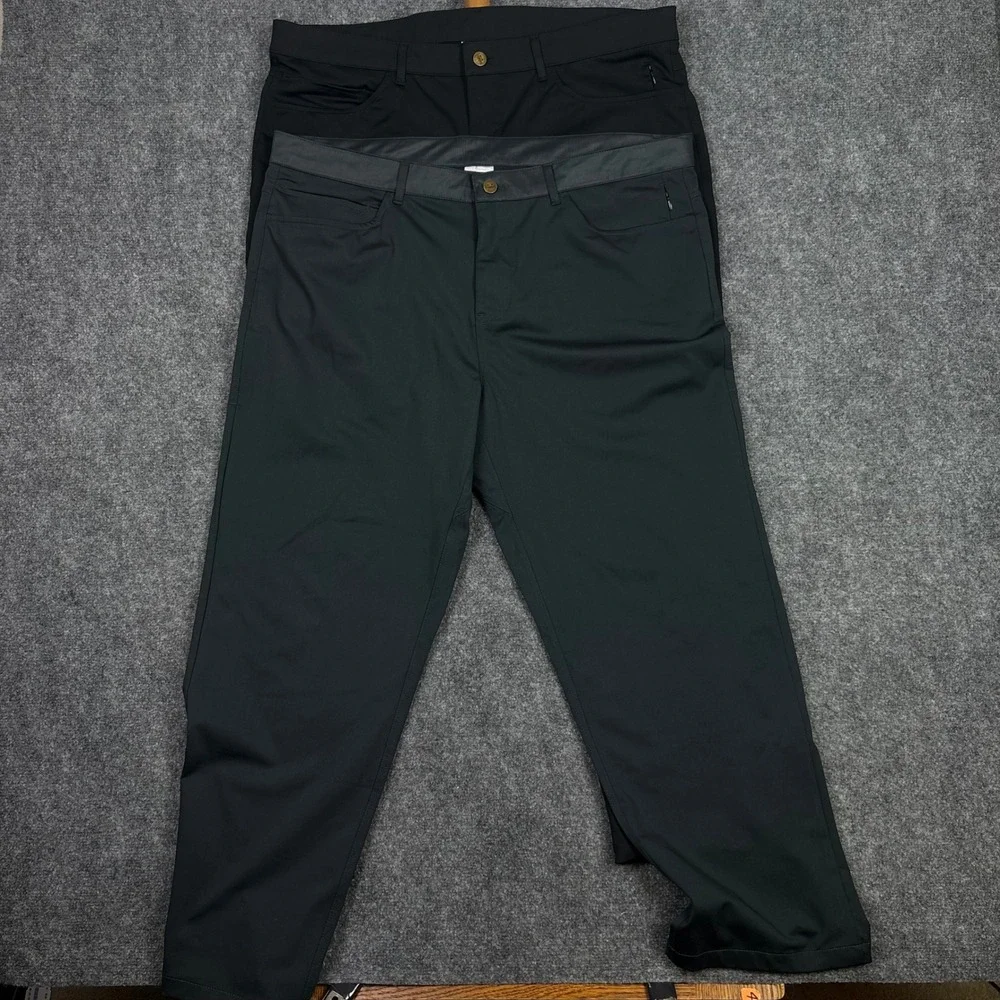 Barbell Apparel Athletic Chino Pants Mens 40 Black Performance Stretch 0634